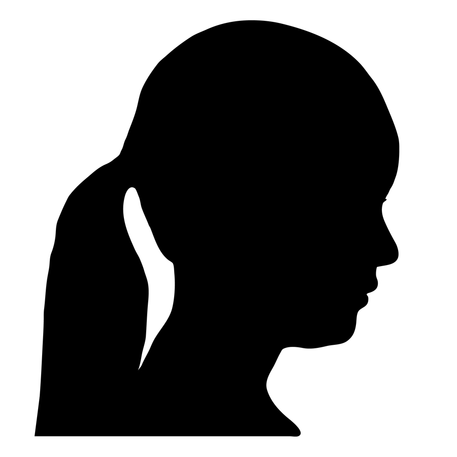 900x900 Head Outline Clipart