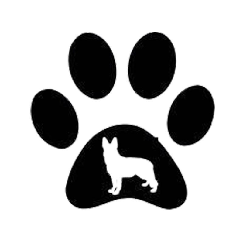 800x800 Paw Print German Shepherd Car Sticker The Top Dog Deals