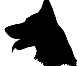 German Shepherd Head Silhouette at GetDrawings | Free download