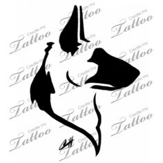 236x236 German Shepherd Dog Tattoo Head Only