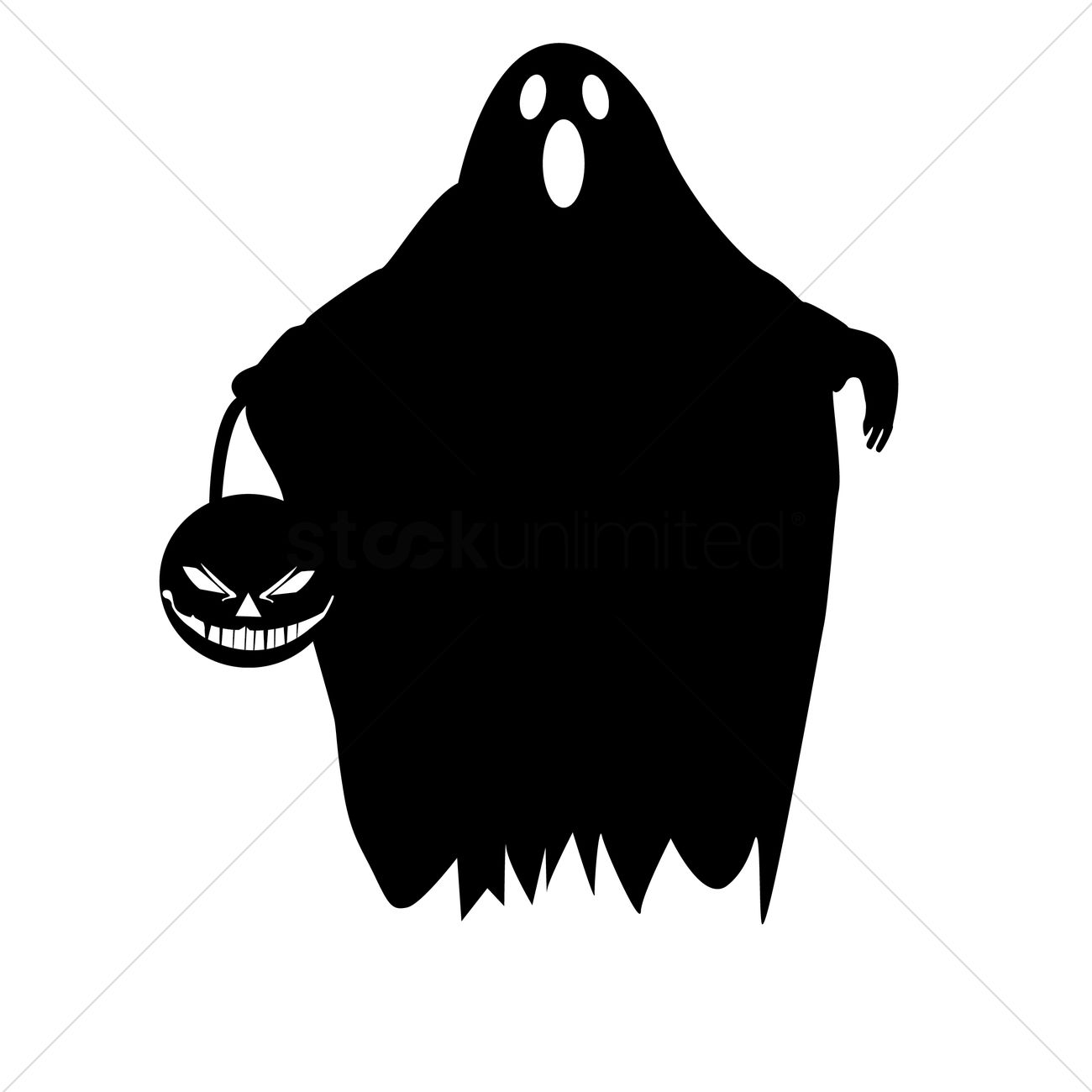 1300x1300 Ghost Silhouette Vector Image