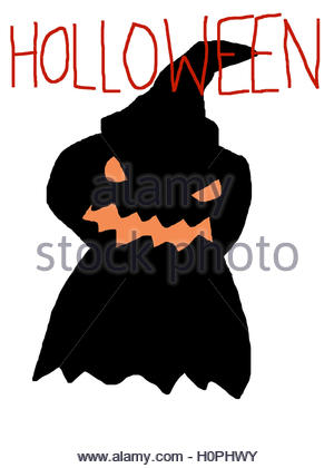 300x420 Ghost Silhouette Scary Monster Fantasy. Vector Illustration Stock