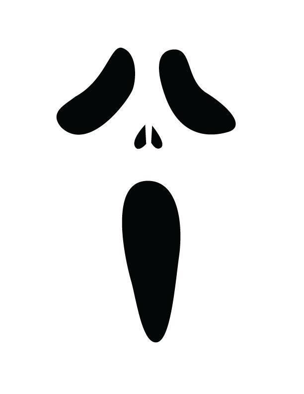 612x792 Screaming Clipart Ghost Face