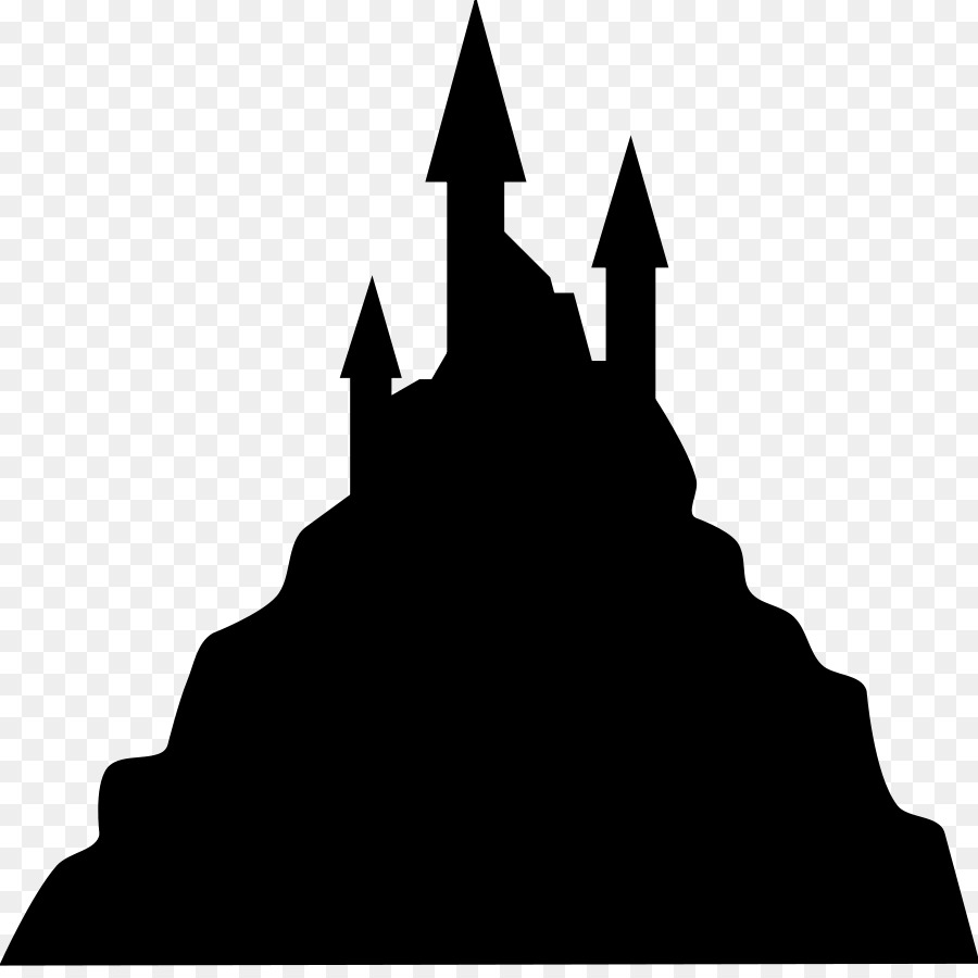 900x900 Silhouette Castle Ghost Clip Art