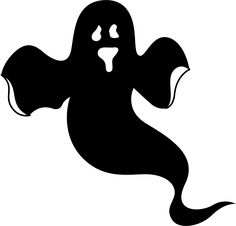 236x226 Ghost Silhouette Sticker Car Bumper Halloween Vinyl Sticker