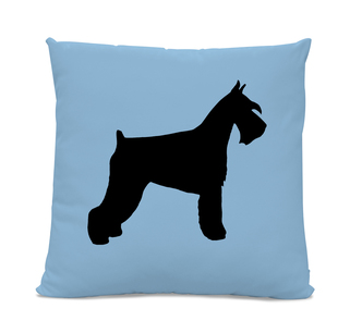332x295 Schnauzer Silhouette Pillow