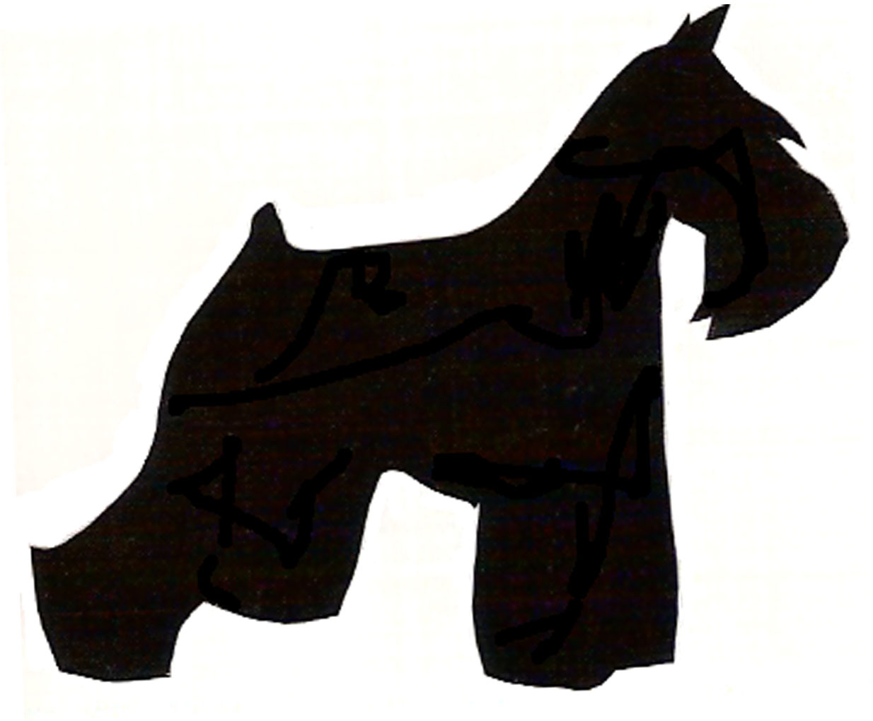 1234x1020 Schnauzer Clipart Silhouette