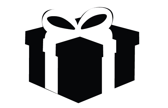 550x354 Giftbox Silhouette Vector