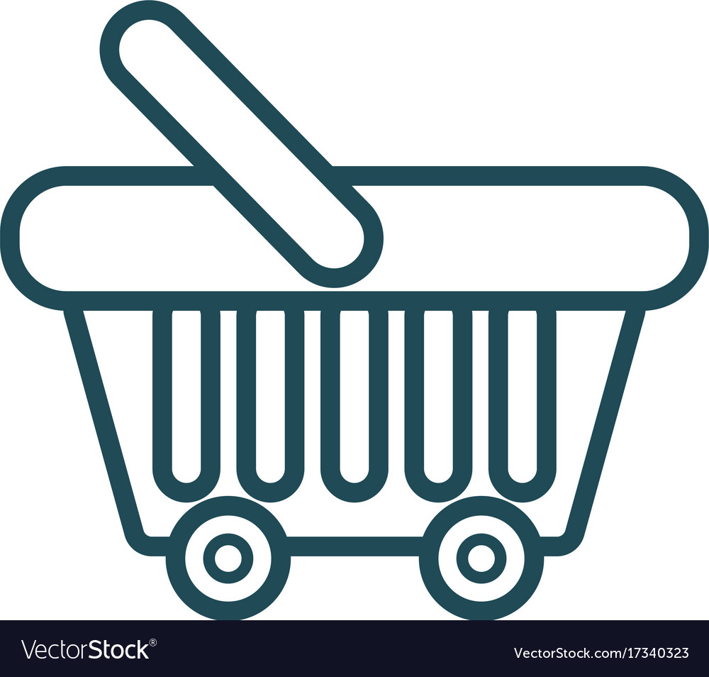1000x954 Basket For Supermarket With Gift Vector Illustration Vector