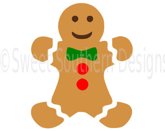340x270 Gingerbread Man Svg Etsy