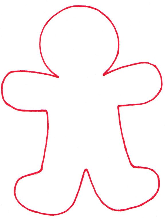 576x766 Christmas Gingerbread Man Clip Art Crafts
