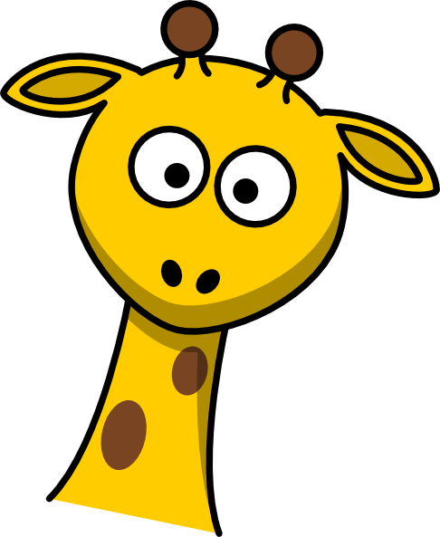 486x593 Gorgeous Giraffe Head Clipart