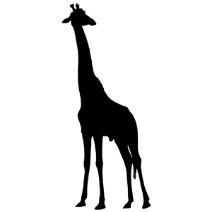300x300 Giraffe Silhouette Clipart, Cliparts Of Giraffe Silhouette Free