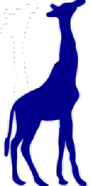 298x608 Giraffe, Elaborate, Silhouette, Outline, Purple, Animal, Physical