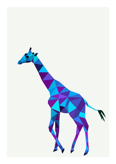 400x565 Geometric Giraffe Squidink Print Geometrical Amp Mandala Design