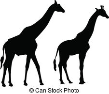 226x194 Giraffe Silhouette Vector Vector Clipart
