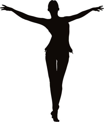 Girl Ballerina Silhouette