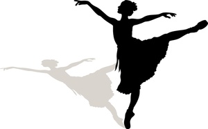 300x187 Ballerina Clipart Silhouette