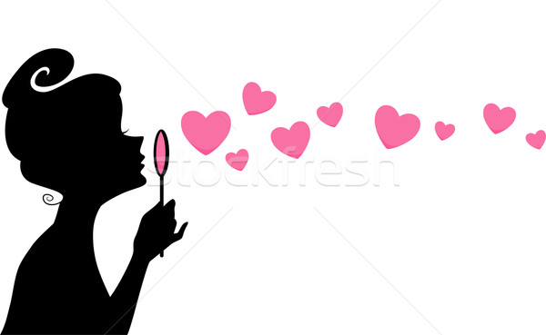 600x369 Girl Blowing Bubbles Silhouette Vector Illustration Lenm