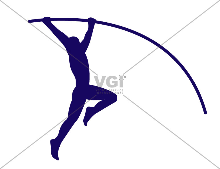 771x591 Pole Vault Silhouette Clipart