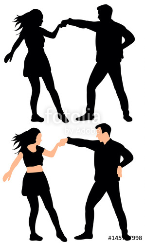 298x500 Guy And Girl Dancing Silhouette Stock Image And Royalty Free