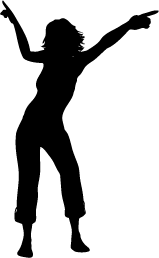 159x258 Woman Dancing Silhouette Silhouette Of Woman Dancing