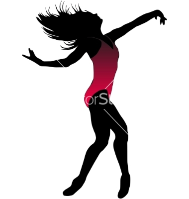 380x400 Dance Girl Ballet Silhouettes Vector Artsy Silhouette