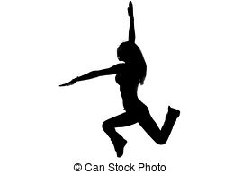 269x194 Dancing Girl's Silhouette. A Silhouette Of The Girl Dancing