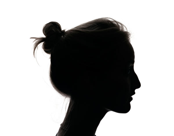 600x471 Woman Face Silhouette Png