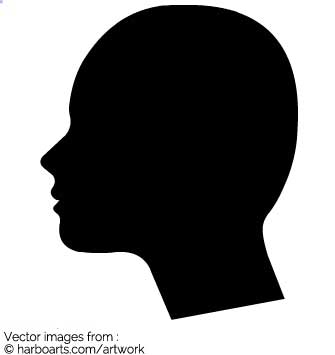 335x355 Download Girl Face Silhouette