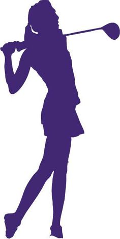 236x469 Girl Golfer After Swing Silhouette Golf And Golf Stuff