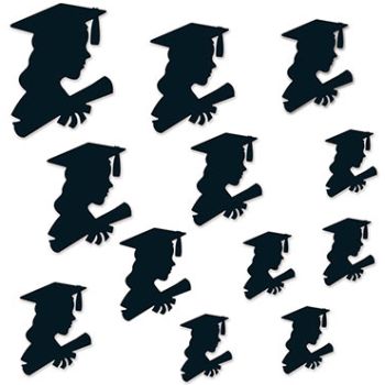 350x350 Girl Graduate Silhouette Cutout Assortmant Graduation