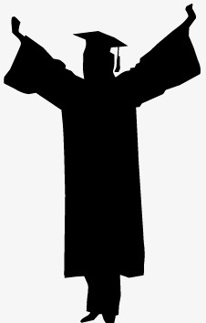 226x354 Graduates Silhouette Vector, Graduate, Doctor, Dr. Cap Png