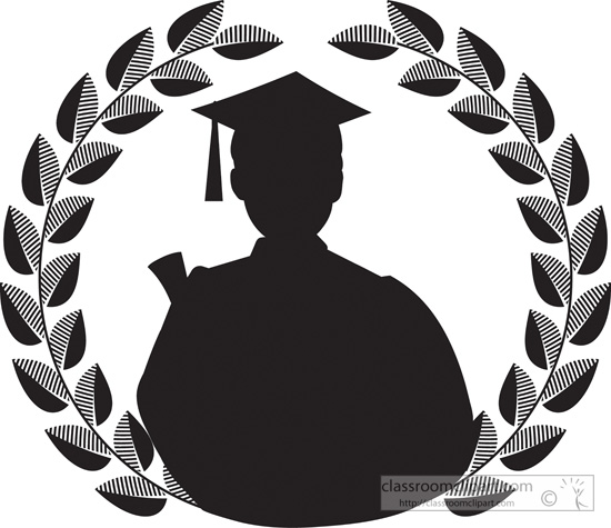 550x475 Graduation Silhouette Clipart