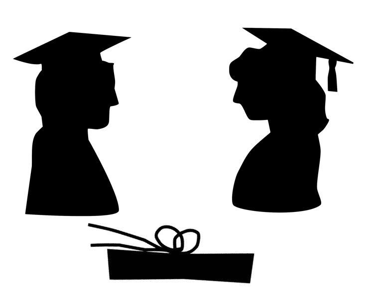 745x613 Boy And Girl Graduation Clip Art