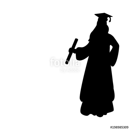 Girl Graduation Silhouette at GetDrawings | Free download