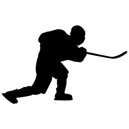 Girl Hockey Player Silhouette at GetDrawings | Free download