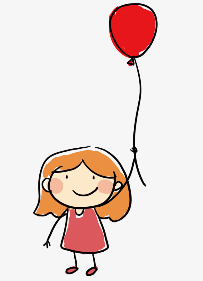 650x900 Girl Holding Balloons, Girl, Happy, Play Png And Vector For Free