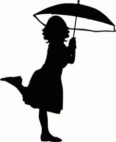 236x288 Gallery Girl Holding Umbrella Stencil,