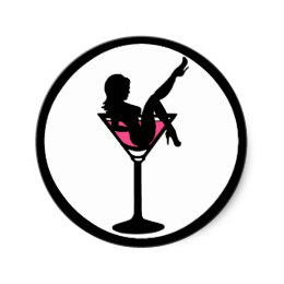 260x260 Girl In A Martini Glass Craft Supplies Zazzle.co.uk