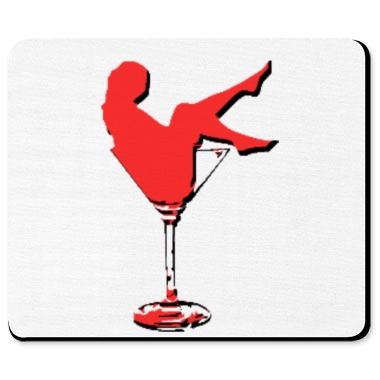 380x380 Girl In Martini Glass Silhouette