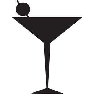 300x300 Martini Glass Cocktail Glass Clip Art Image