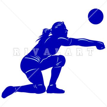 361x361 Sports Clipart Image Of Womens Beach Volleyball Players In