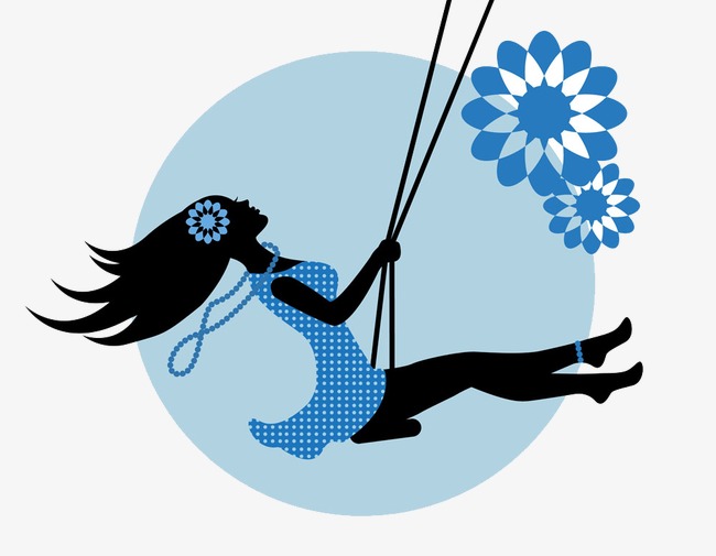 650x505 Swing, Girl, Vector Png And Vector For Free Download