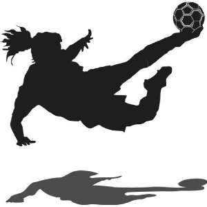 Girl Playing Soccer Silhouette at GetDrawings | Free download