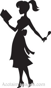 173x300 Woman Cooking Silhouette Clipart Panda