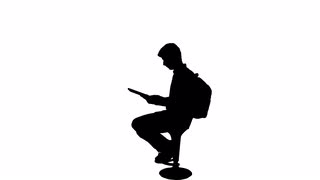 320x180 University Student Reading Book Stand Backpack