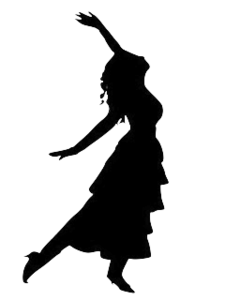 225x300 Dancing Girl Silhouette Free Images