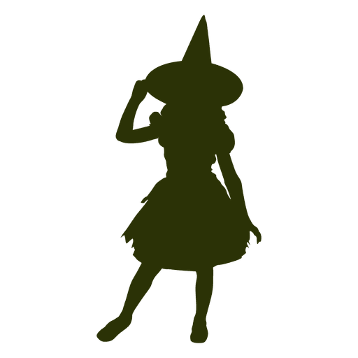 512x512 Little Witch Girl Silhouette