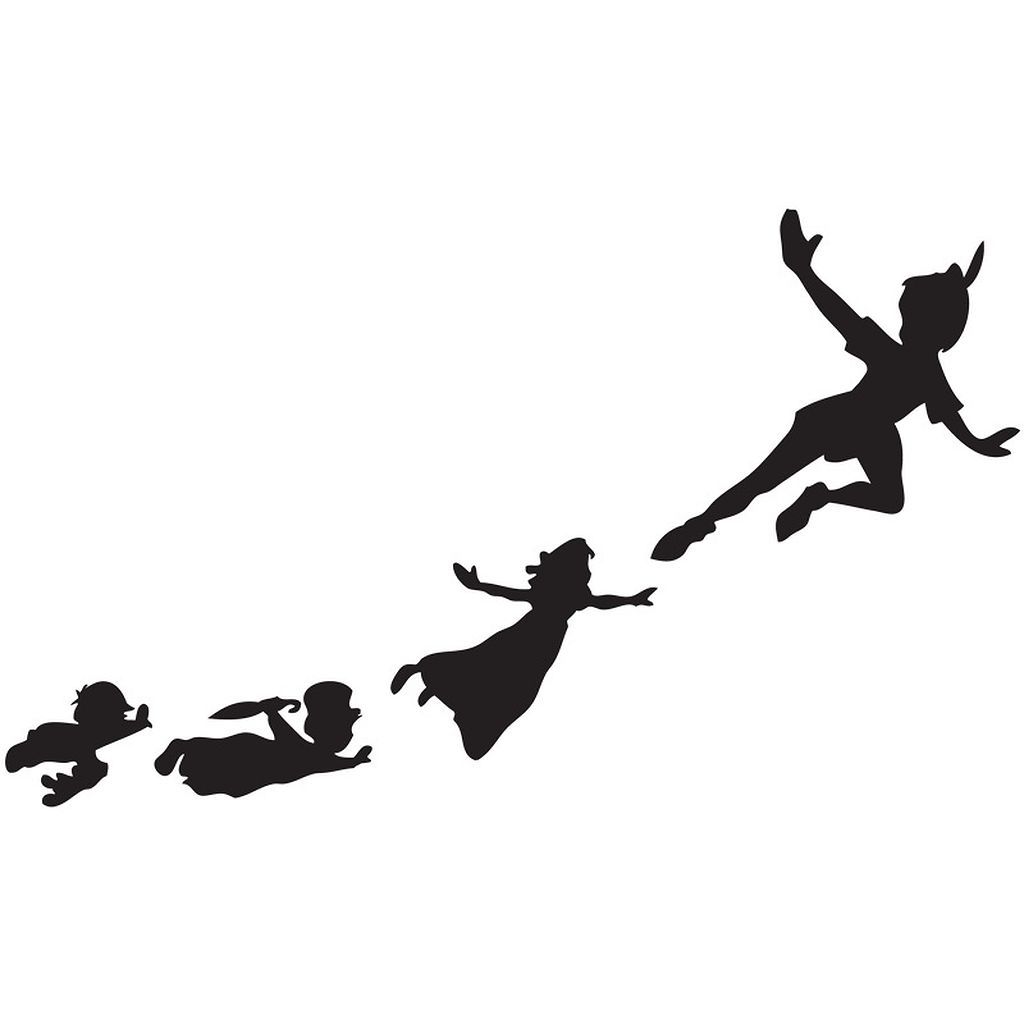 1024x1024 58 Peter Pan Shadow Wall Decal Ideas Peter Pan Shadow, Wall